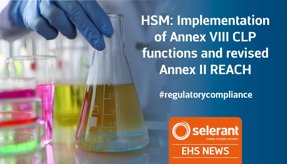 HSM: Implementation of Annex VIII CLP functions and revised Annex II REACH