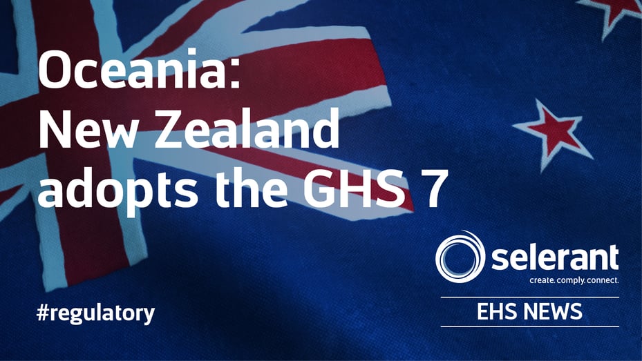 Oceania: New Zealand adopts the GHS 7