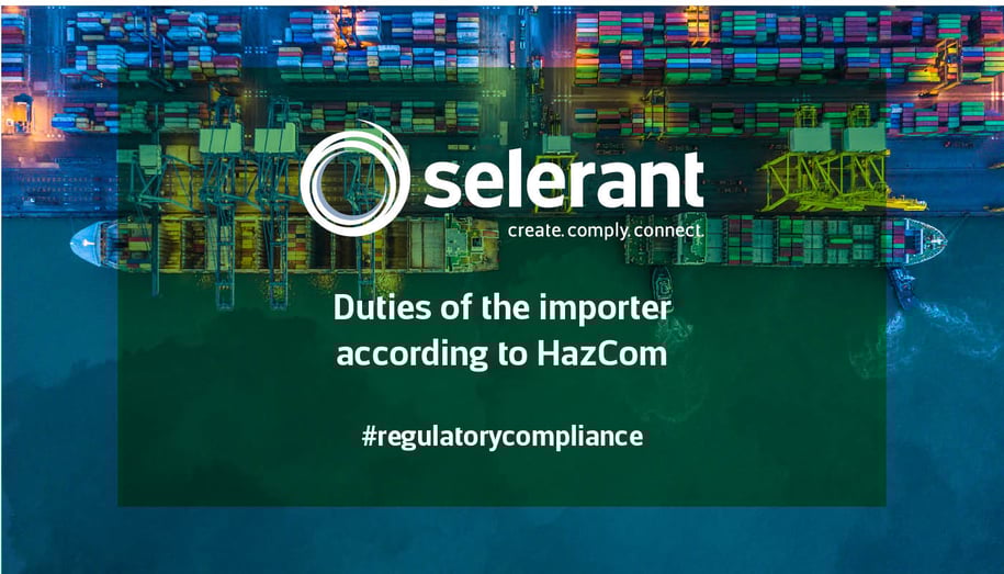 Duties of the importer according to HazCom