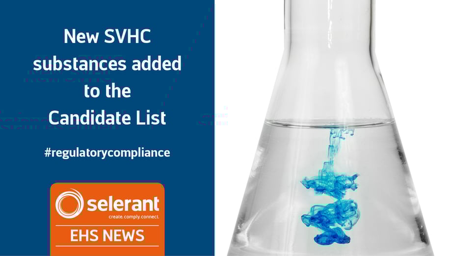 New SVHC substances added to the Candidate List