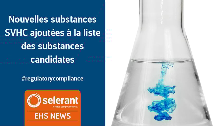 Quelles substances ont été ajoutées à la liste des substances candidates ?