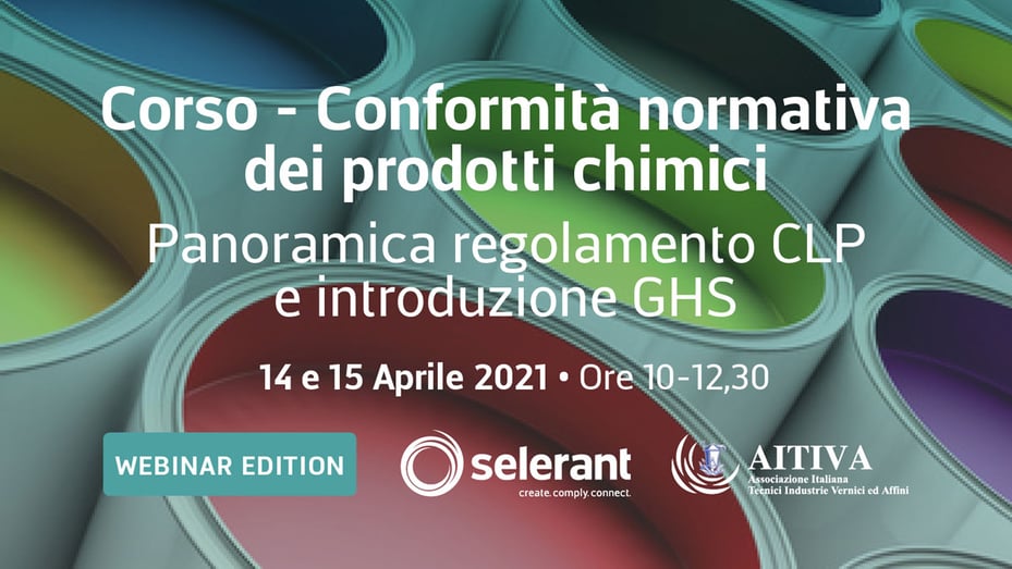 Corso - Conformità normativa prodotti chimici - Panoramica regolamento CLP e introduzione GHS